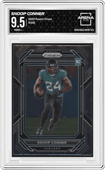 Snoop Conner  from the 2022 Panini Prizm set graded by Arena Club and given an overall grade of 9.5.