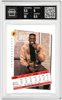 John Salley from the 1991-92 Skybox set graded by Arena Club and given an overall grade of 9.5.