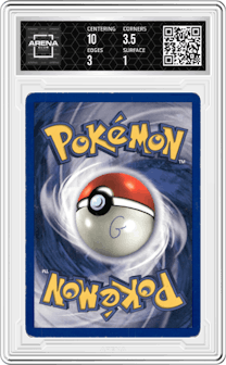 Jynx from the 1999 Pokemon set graded by Arena Club and given an overall grade of 1.5.