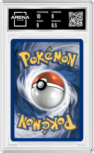 Sabrina's Kadabra from the 2000 Pokemon GH set graded by Arena Club and given an overall grade of 9.