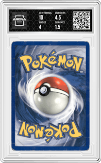 Machop from the 2000 Pokemon set graded by Arena Club and given an overall grade of 2.