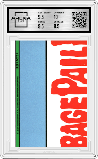 Basket Casey from the 2021 Topps Chrome Garbage Pail Kids Original Series 4 set featuring a Refractor parallel graded by Arena Club and given an overall grade of 10.