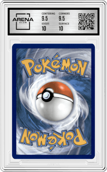 Galarian Linoone from the 2021 Pokemon SWSH set graded by Arena Club and given an overall grade of 10.