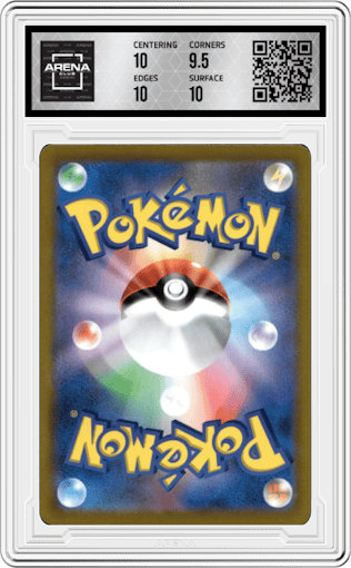 Snorlax from the 2021 Pokemon SWSH JPN set graded by Arena Club and given an overall grade of 10.