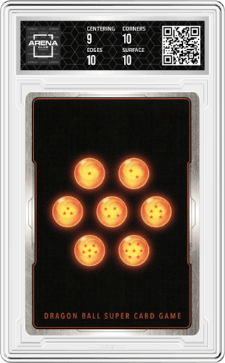 SS Son Goku, the Interceptor from the 2022 Dragon Ball S set graded by Arena Club and given an overall grade of 9.5.