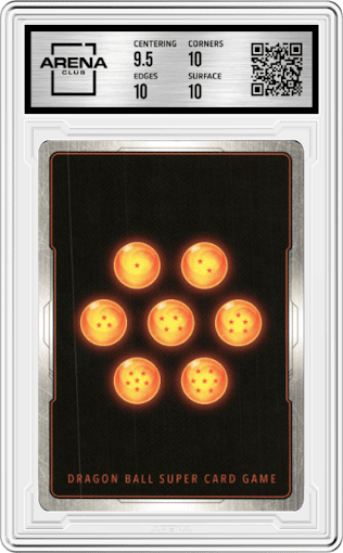 Gine, for the Sake of Family from the 2022 Dragon Ball S set graded by Arena Club and given an overall grade of 10.