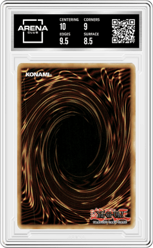 Soul Binding Gate from the 2021 Yu-Gi-Oh! set graded by Arena Club and given an overall grade of 9.
