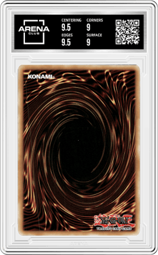 Neiroy, the Dream Mirror Traitor from the 2022 Yu-Gi-Oh! set graded by Arena Club and given an overall grade of 9.5.
