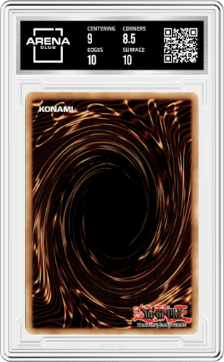 Ra'ten, the Heavenly General from the 2021 Yu-Gi-Oh! set graded by Arena Club and given an overall grade of 9.