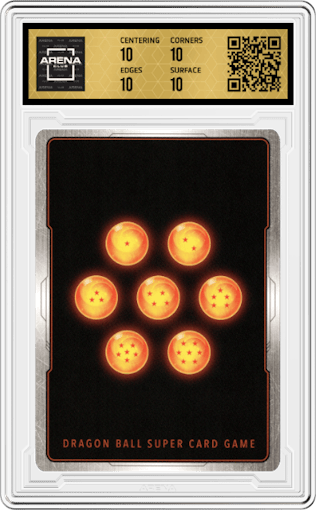 Attack of the Dark Empire from the 2022 Dragon Ball S set graded by Arena Club and given an overall grade of 10.