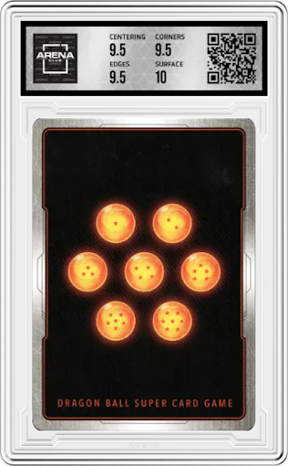 Kami, Guardian of Earth from the 2022 Dragon Ball S set graded by Arena Club and given an overall grade of 10.