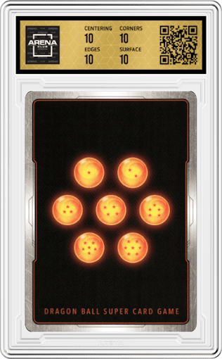 Attack of the Dark Empire from the 2022 Dragon Ball S set graded by Arena Club and given an overall grade of 10.