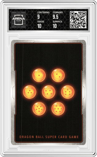 Zamasu, Self-Supported from the 2022 Dragon Ball S set graded by Arena Club and given an overall grade of 9.5.