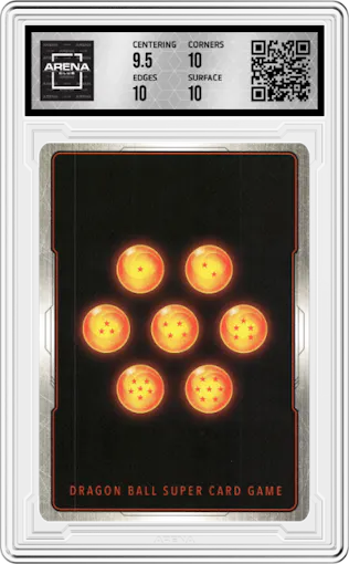 Reaper's Cunning from the 2022 Dragon Ball S set graded by Arena Club and given an overall grade of 10.