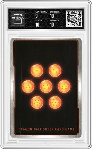Super Shenron, Universal Revival from the 2022 Dragon Ball S set graded by Arena Club and given an overall grade of 9.5.