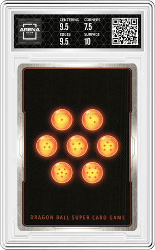 Pirina from the 2022 Dragon Ball S set graded by Arena Club and given an overall grade of 8.