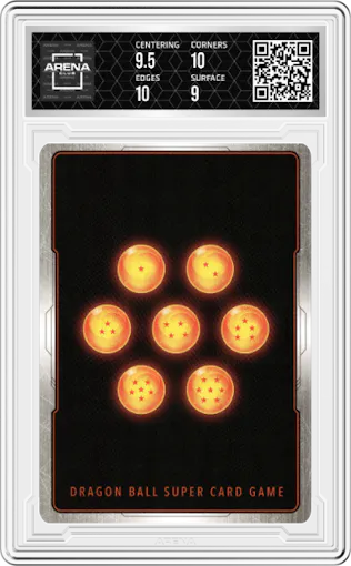 Saonel from the 2022 Dragon Ball S set graded by Arena Club and given an overall grade of 9.5.