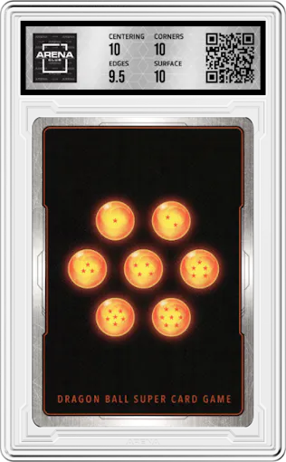 Android 18, Rebellious Will from the 2022 Dragon Ball S set graded by Arena Club and given an overall grade of 10.