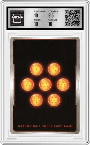 Big Gete Star, Nightmarish Regeneration from the 2022 Dragon Ball S set graded by Arena Club and given an overall grade of 10.