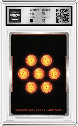 Krillin, Absolute Guard from the 2023 Dragon Ball S set graded by Arena Club and given an overall grade of 10.