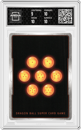 Prison Planet from the 2023 Dragon Ball S set graded by Arena Club and given an overall grade of 9.5.