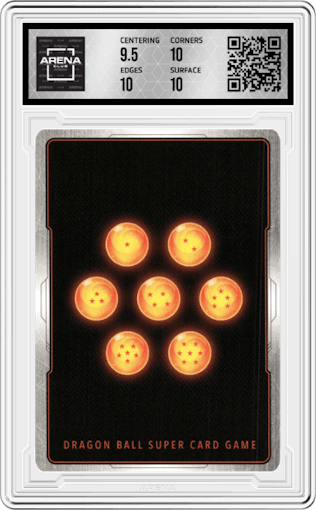 Pernicious Progeny from the 2020 Dragon Ball S set graded by Arena Club and given an overall grade of 10.