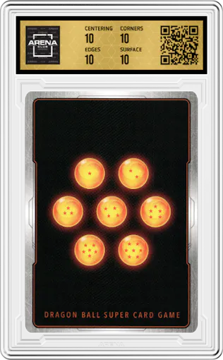 Majin Buu, the Innocent from the 2023 Dragon Ball S set graded by Arena Club and given an overall grade of 10.