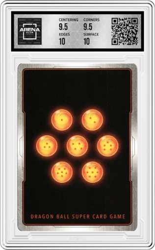 Shadows Aligned from the 2022 Dragon Ball S set graded by Arena Club and given an overall grade of 10.