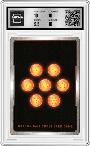 Trunks, From the Future from the 2022 Dragon Ball S set graded by Arena Club and given an overall grade of 10.