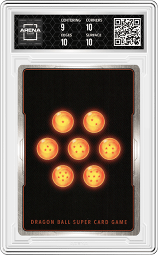 Trunks, Harnessed Power from the 2022 Dragon Ball S set graded by Arena Club and given an overall grade of 9.5.