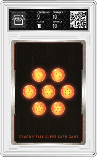 Android 19, Energy Absorber from the 2022 Dragon Ball S set graded by Arena Club and given an overall grade of 9.5.