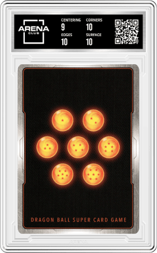 Frost, to Battle Universe 7 from the 2022 Dragon Ball S set graded by Arena Club and given an overall grade of 9.5.