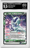 Frost, to Battle Universe 7 from the 2022 Dragon Ball S set graded by Arena Club and given an overall grade of 9.5.