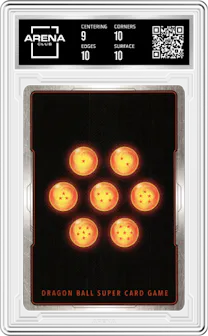 Support of the Dark Empire from the 2022 Dragon Ball S set graded by Arena Club and given an overall grade of 9.5.