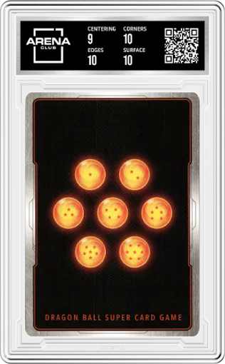 Support of the Dark Empire from the 2022 Dragon Ball S set graded by Arena Club and given an overall grade of 9.5.