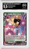 Endless Malice Android 17 from the 2018 Dragon Ball S set graded by Arena Club and given an overall grade of 9.5.