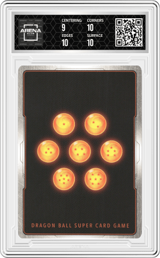 Time Patrol Trunks from the 2018 Dragon Ball S set graded by Arena Club and given an overall grade of 9.5.