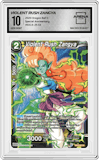 Violent Rush Zangya from the 2020 Dragon Ball S set graded by Arena Club and given an overall grade of 10.