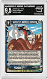 Android 21, Mandatory Gathering from the 2023 Dragon Ball S set graded by Arena Club and given an overall grade of 9.5.
