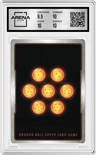 Bulma, Helpful Cheer from the 2023 Dragon Ball S set graded by Arena Club and given an overall grade of 10.