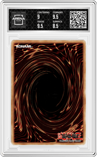 Valkyrie Chariot from the 2020 Yu-Gi-Oh! set graded by Arena Club and given an overall grade of 9.