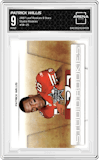 Patrick Willis from the 2007 Leaf Rookies & Stars set graded by Arena Club and given an overall grade of 9.