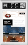 Patrick Willis from the 2008 Score Select set featuring a Gold Zone parallel graded by Arena Club and given an overall grade of 9.5.