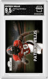 Patrick Willis from the 2007 Sage DECADEnce set graded by Arena Club and given an overall grade of 9.5.