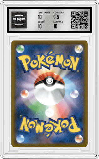 Bibarel from the 2021 Pokemon SWSH JPN set graded by Arena Club and given an overall grade of 10.