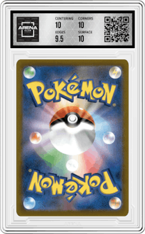 Umbreon V from the 2021 Pokemon SWSH JPN set graded by Arena Club and given an overall grade of 10.