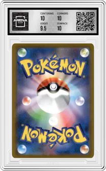 Blissey V from the 2021 Pokemon SWSH JPN set graded by Arena Club and given an overall grade of 10.