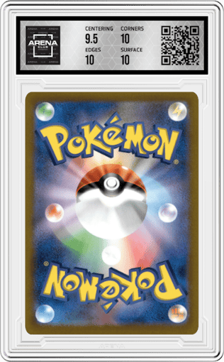 Kleavor from the 2022 Pokemon SWSH JPN set graded by Arena Club and given an overall grade of 10.