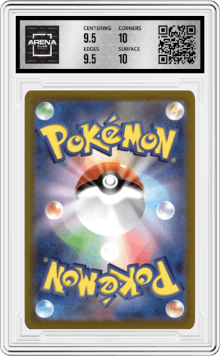 Zacian from the 2022 Pokemon SWSH JPN set graded by Arena Club and given an overall grade of 10.