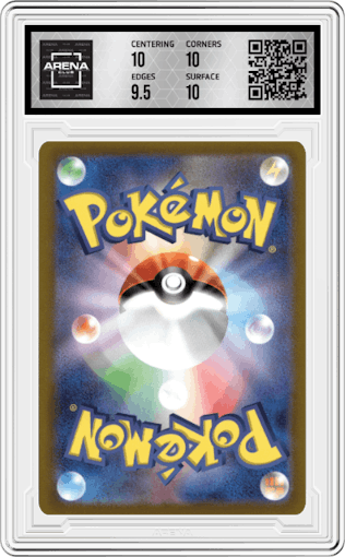 Volcanion Dark from the 2022 Pokemon SWSH JPN set graded by Arena Club and given an overall grade of 10.